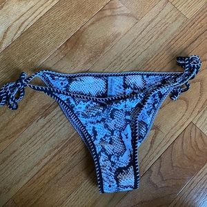 Zaful snakeskin bikini bottom